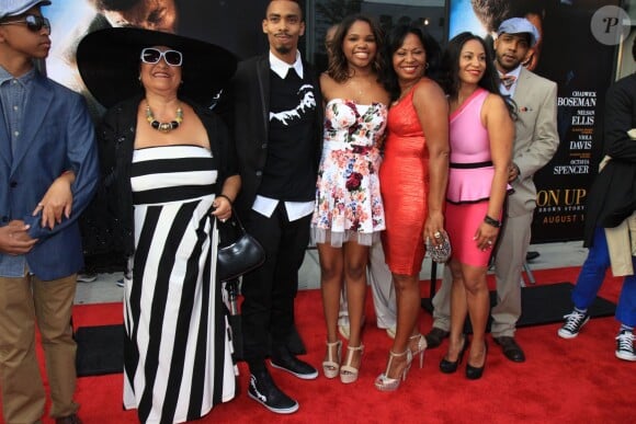 La famille de James Brown - Première de "Get On Up" à New York le 21 juillet 2014.