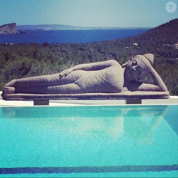 Vue de la maison de Boris Becker en vacances à Ibiza, photo publiée sur son compte Instagram le 23 juillet 2014