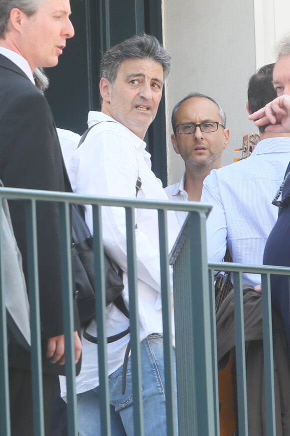 Exclusif - Phil Barney - Obsèques d'Hervé Cristiani en l'église Sainte Cécile à Boulogne-Billancourt, le 23 juillet 2014.