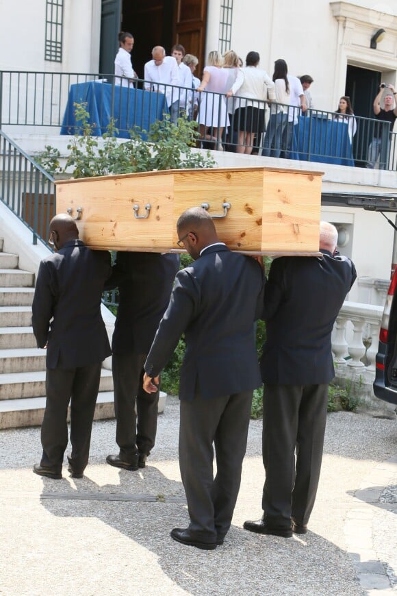 Exclusif - Obsèques d'Hervé Cristiani en l'église Sainte Cécile à Boulogne-Billancourt, le 23 juillet 2014.24/07/2014 - Boulogne-Billancourt