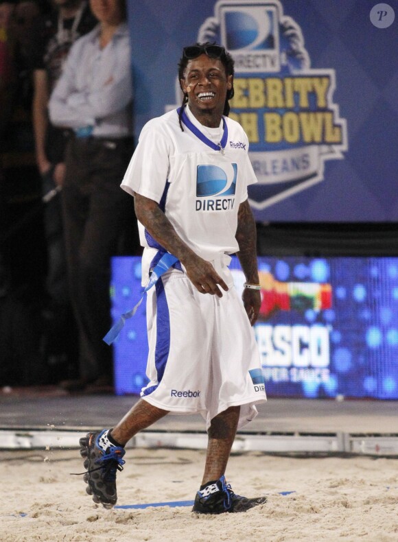 Lil Wayne lors du 7e Annual Direct TV Celebrity Beach Bowl à la Nouvelle-Orléans, le 2 février 2013