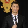 Cristiano Ronaldo après avoir été fait Grand Officier de l'ordre de l'Infante D. Henrique au palais présidentiel de Lisbonne, le 20 janvier 2014