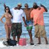Exclusif - Shemar Moore profite de la plage avec des amis à Miami, le 3 juillet 2014.