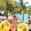 Jennifer Nicole Lee, ultrasexy en bikini sur une plage de Miami, le 21 juillet 2014.