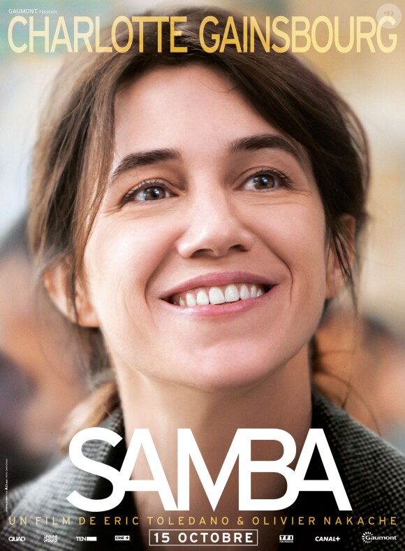 Affiche du film Samba d'Eric Toledano et Olivier Nakache avec Charlotte Gainsbourg