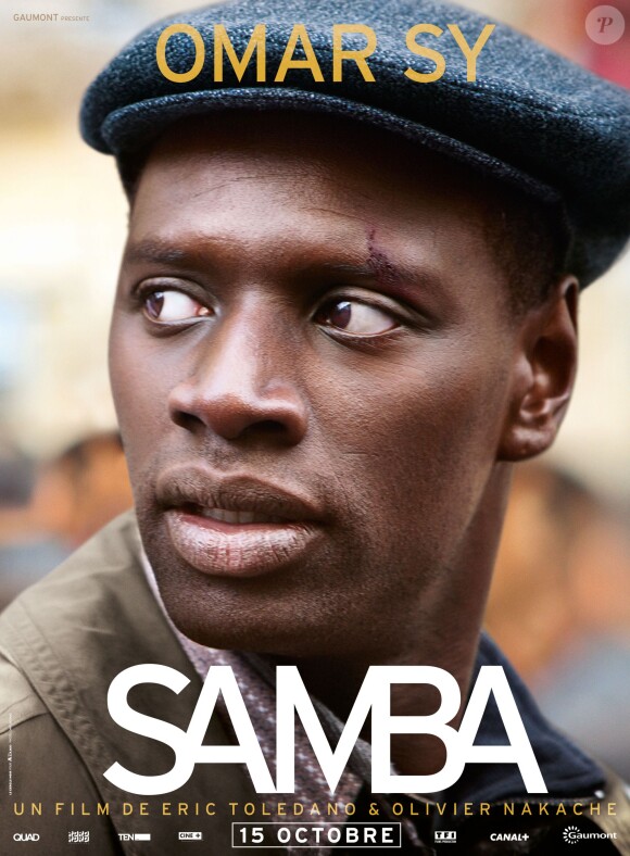 Affiche du film Samba d'Eric Toledano et Olivier Nakache avec Omar Sy