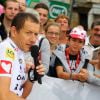 Exclusif - Dany Boon sur la 20e étape du Tour de France lors de l'Etape du Coeur pour le compte de l'association Mécénat Chirurgie Cardiaque à Périgueux le 26 juillet 2014.
