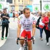 Exclusif - Dany Boon sur la 20e étape du Tour de France lors de l'Etape du Coeur pour le compte de l'association Mécénat Chirurgie Cardiaque à Périgueux le 26 juillet 2014.