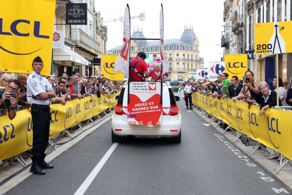 Exclusif - La 20e étape du Tour de France lors de l'Etape du Coeur pour le compte de l'association Mécénat Chirurgie Cardiaque à Périgueux le 26 juillet 2014.