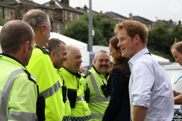 Le prince Harry à Hampden Park à Glasgow le 29 juillet 2014 lors des XXe Jeux du Commonwealth.