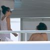 Orlando Bloom et Erica Packer sont en vacances à Ibiza, le 31 juillet 2014.
