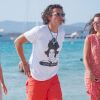 Orlando Bloom et Erica Packer sont en vacances à Ibiza, le 31 juillet 2014.