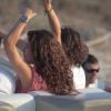Orlando Bloom en vacances avec Erica Packer à Formentera, le 30 juillet 2014.