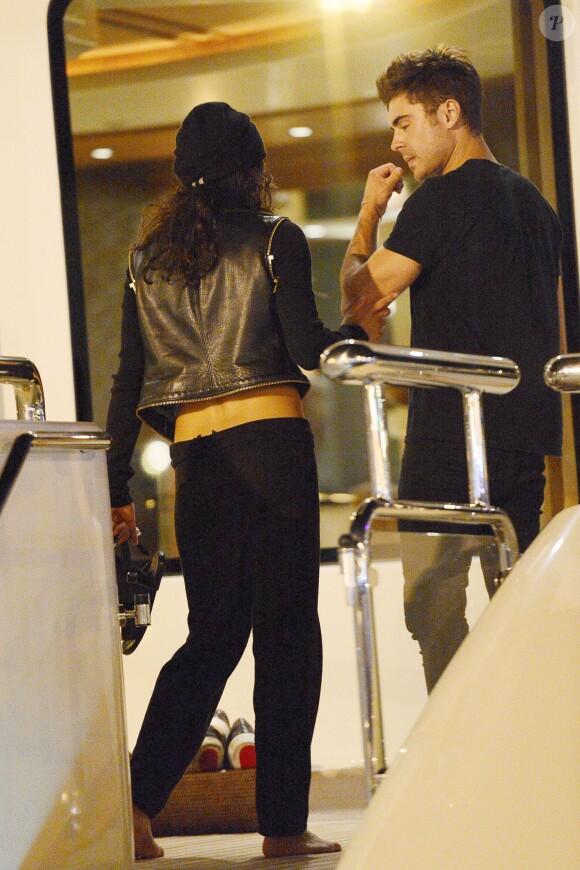 Zac Efron et Michelle Rodriguez en vacances à Ibiza, le 31 juillet 2014.