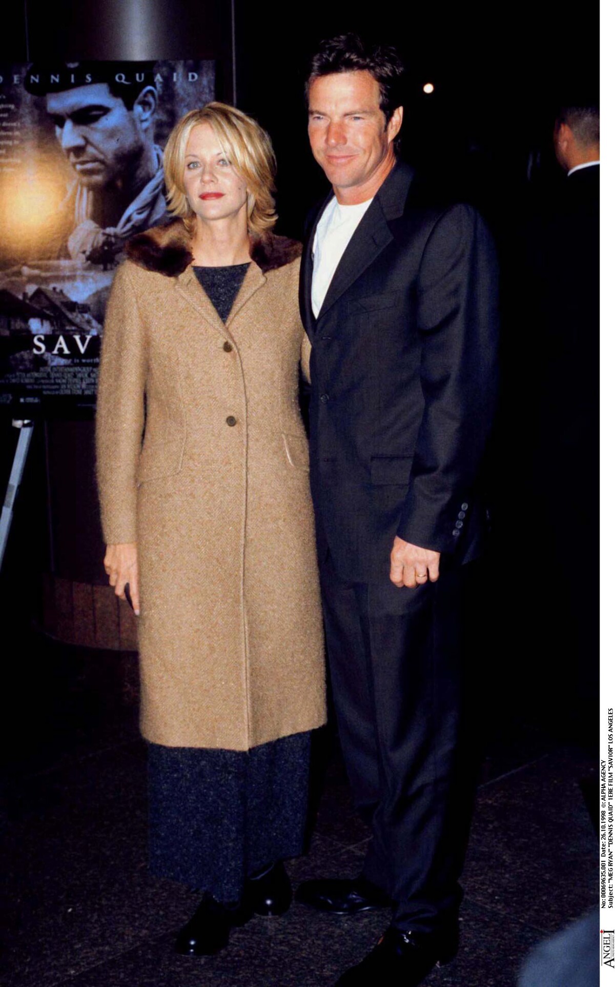 Photo Meg Ryan et Dennis Quaid à Los Angeles en 1998 Purepeople