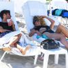 Brittny Gastineau et Eric Meier sur la plage à Miami, le 1er août 2014.