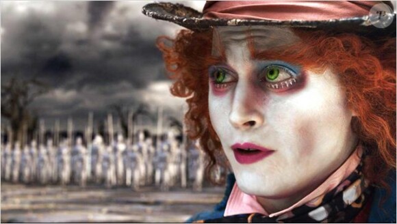 Johnny Depp dans Alice au Pays des Merveilles.