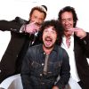 Exclusif - Johnny Hallyday, Yarol Poupaud et Robin Le Mesurier dans le Grand Journal de Canal+ le 7 juin 2013