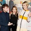 Daniel Radcliffe,Zoe Kazan et Mackenzie Davis lors de l'avant-première du film What If à New York le 4 août 2014