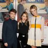 Daniel Radcliffe, Zoe Kazan, Mackenzie Davis lors de l'avant-première du film What If à New York le 4 août 2014