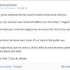 C'est sur la page Facebook de la série Home and Away qu'Ada Nicodemou a annoncé la perte de son bébé, le 7 août 2014.