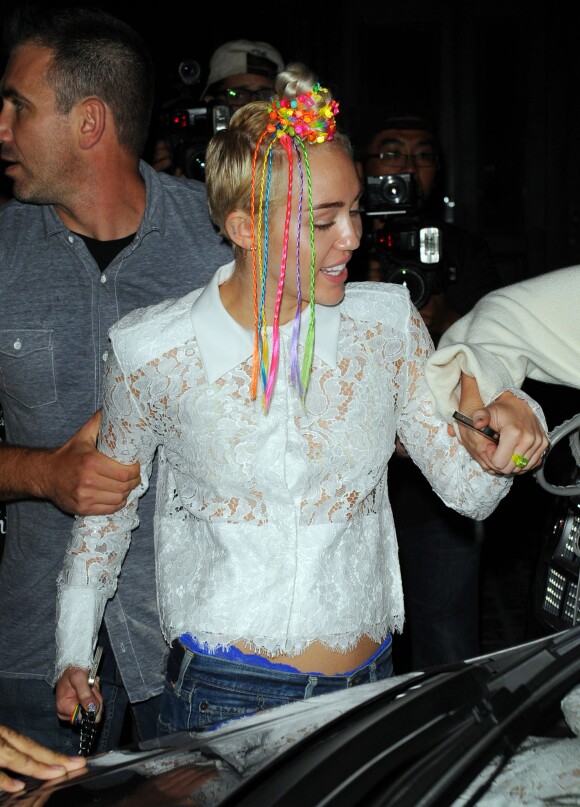 Miley Cyrus à New York, le 3 août 2014.