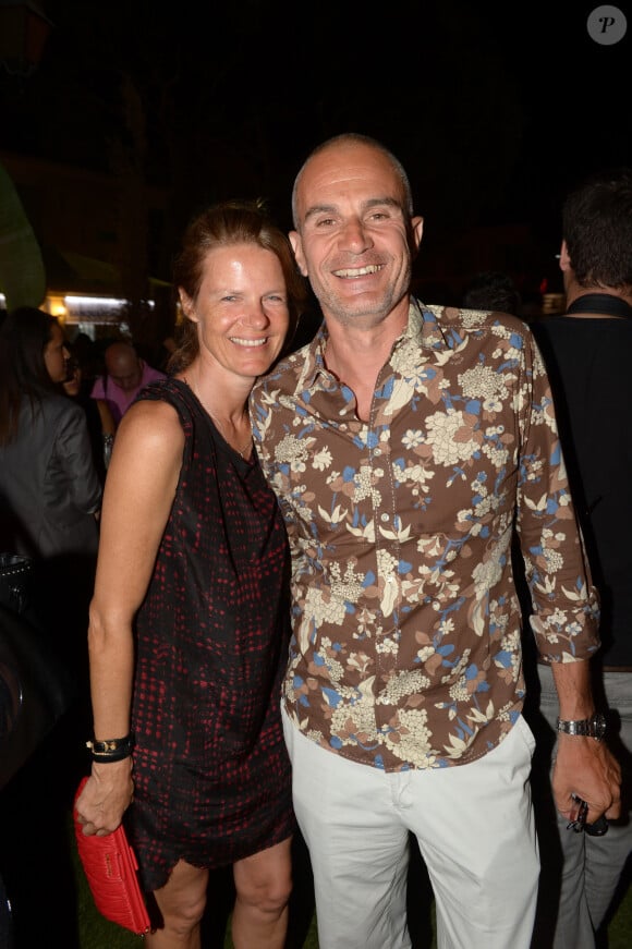 Exclusif - Le journaliste Laurent Weil et sa femme à la soirée VIP Room à Saint-Tropez le 5 août 2014.