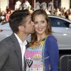 Kyle Martino et sa femme Eva Amurri Martino (enceinte) lors de la première du film "Tammy" à Los Angeles, le 30 juin 2014.