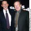 Lance Armstrong et Robin Williams à New York le 11 décembre 2000