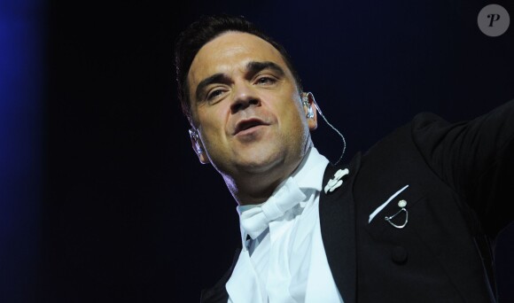Robbie Williams à Prague, le 26 avril 2014.