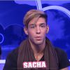 Sacha dans la quotidienne de Secret Story 8, sur TF1, le mercredi 13 août 2014