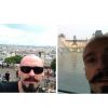Hugh Jackman en vacances à Paris au mois d'août 2014 : un touriste enthousiaste !