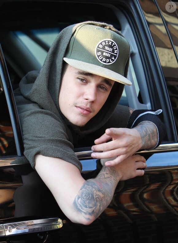 Justin Bieber à Los Angeles, le 28 juillet 2014.