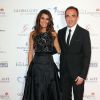 Karine Ferri et Nikos Aliagas - Soirée "Global Gift Gala 2014" à l'hôtel Four Seasons George V à Paris le 12 mai 2014.