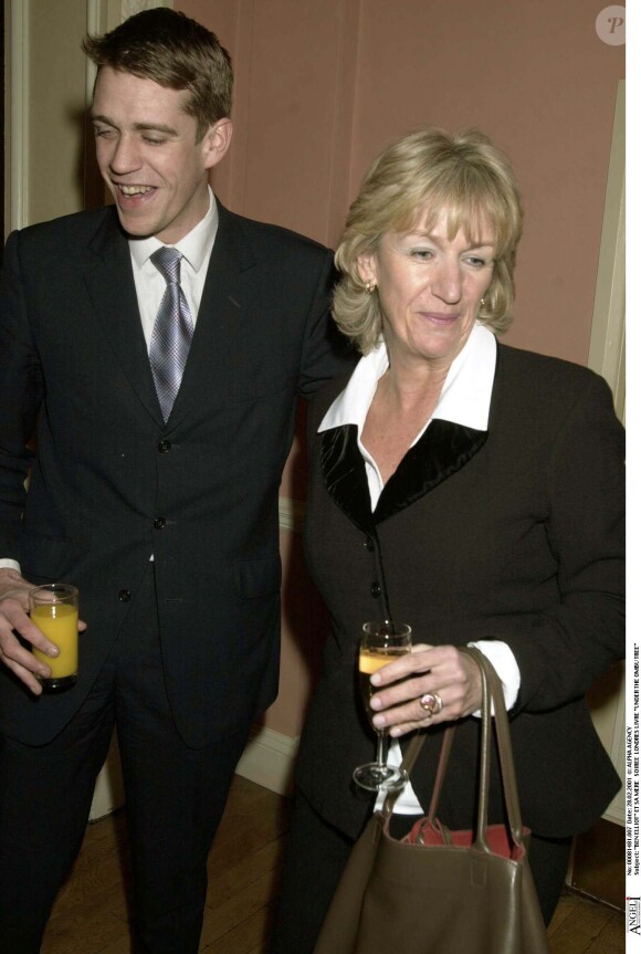 Ben Elliot et sa mère Annabel en février 2001 à Londres.
