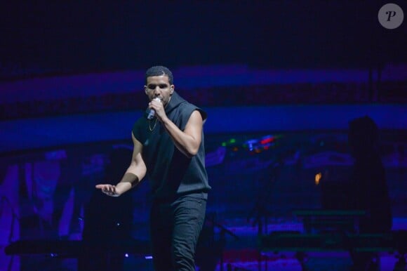 Drake en concert à l'O2 arena à Londres, le 25 mars 2014.