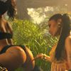 Nicki Minaj, en extase dans le clip d'Anaconda. Août 2014.