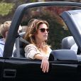  Cindy Crawford, son mari Rande Gerber et leur fils Presley, de sortie &agrave; Malibu, le 29 mars 2014. 