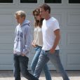  Cindy Crawford, son mari Rande Gerber et leur fils Presley, de sortie &agrave; Malibu, le 29 mars 2014. 