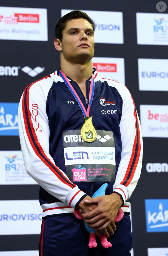 Florent Manaudou à Berlin, le 19 août 2014. 