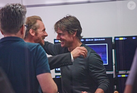 Tom Cruise sur le tournage du film "Mission Impossible 5" à Vienne, le 21 août 2014.