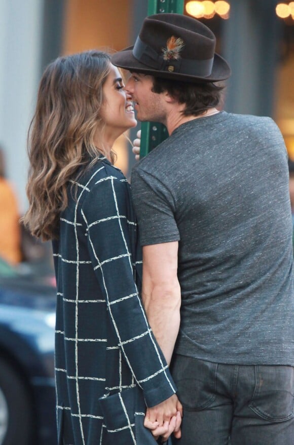 Ian Somerhalder et Nikki Reed, amoureux dans les rues de New York, le 24 août 2014.