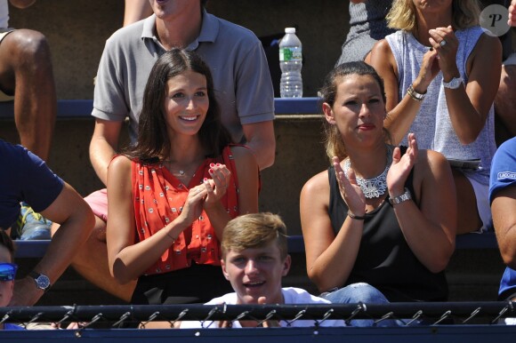 La chanteuse Pauline assiste au match de son compagnon Benoît Paire dans les tribunes de Flushing Meadows à l'occasion de l'US Open, le 25 août 2014