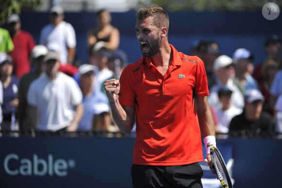 Benoît Paire à Flushing Meadows à l'occasion de sa victoire lors du premier tour de l'US Open, le 25 août 2014