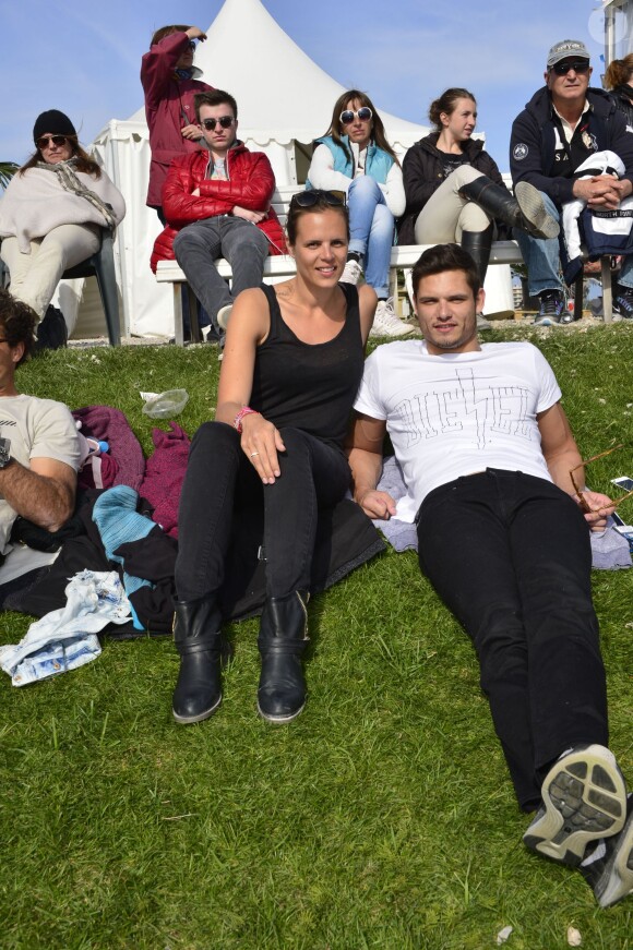 Laure Manaudou et son frère Florent Manaudou lors du "GPA Jump Festival" à Cagnes-sur-Mer, le 29 mars 2014