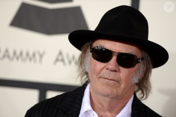 Neil Young à Los Angeles, le 26 janvier 2014.