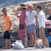 Liv Tyler, son compagnon Dave Gardner et son fils Milo en vacances à Formentera, le 26 août 2014.