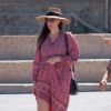 Liv Tyler, son compagnon Dave Gardner et son fils Milo Langdon sont en vacances à Formentera, le 26 août 2014. Ils vont passer une journée sur un bateau.