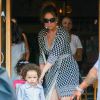Mariah Carey est allée déjeuner au restaurant Luzzo's à New York avec ses enfants Moroccan et Monroe. Le 26 août 2014.