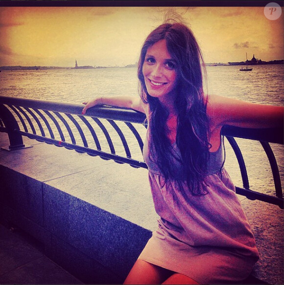 La chanteuse Pauline, compagne de Benoît Paire, lors de son séjour à New York à l'occasion de l'US Open disputé par son compagnon, photo publiée sur son compte Instagram le 22 août 2014